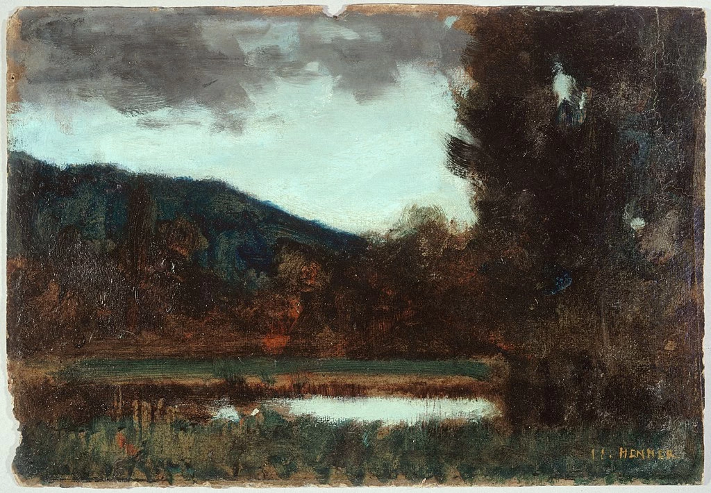 Paesaggio dell'Alsazia, crepuscolo - Musée des beaux, arts de la ville de Paris